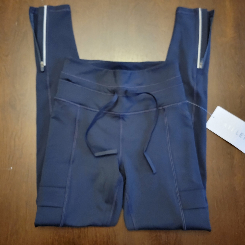 Navy Blue Athleta Ranier Cargo Tight